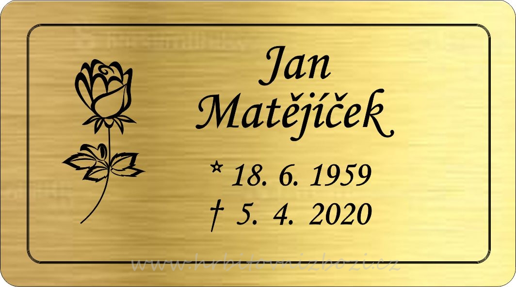 Rytá cedulka 6531