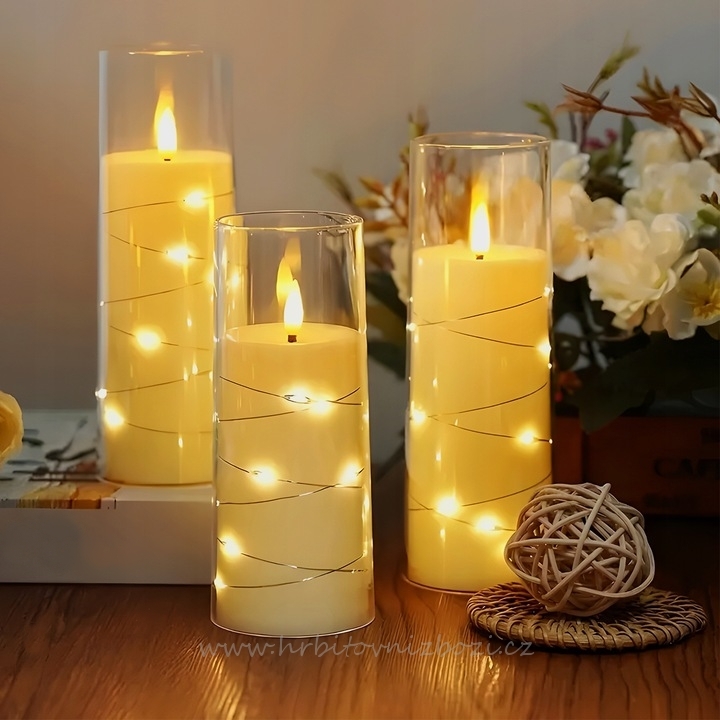 Led svíčka 17502 imitace hořící svíčky