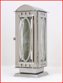 Hřbitovní lampa oblá střecha s oválem menší