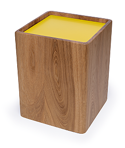 Designová urna dubová žlutá Y