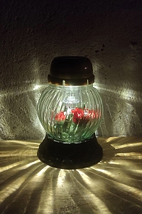 Solární víčko do hřbitovní lampy + soumrakový senzor
