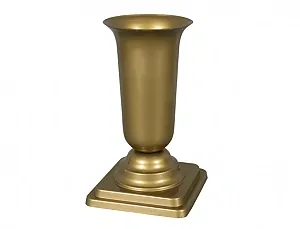 Plastová váza zlatá lesklá těžká