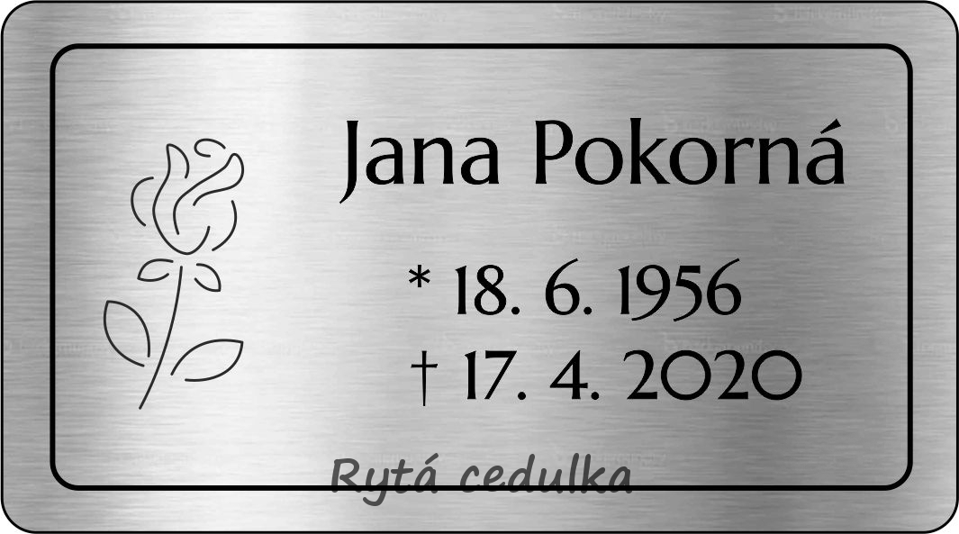 Hřbitovní urna plastová s měděnou ratolestí
